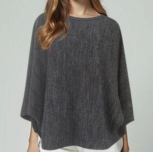 Crew Neck Top with Relaxed Fit and Soft Knit Texture Bat Sleeve Size Large